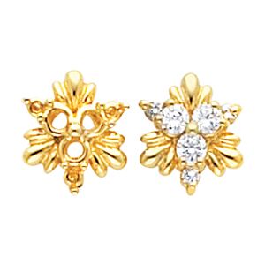Button Earring Mounting