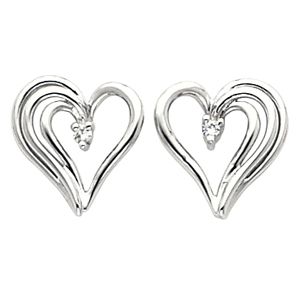 Heart Design Earring Mounting 