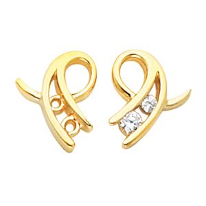 Button Earring Mounting