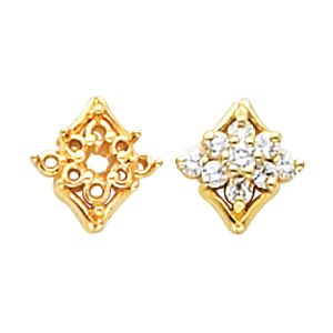 Button Earring Mounting  