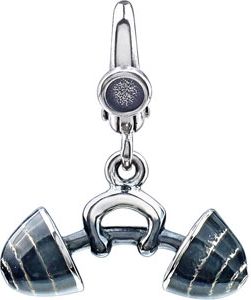 Enamel Barbell Charm