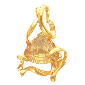 Pendant Mounting for Fancy Trillion/Triangle Center