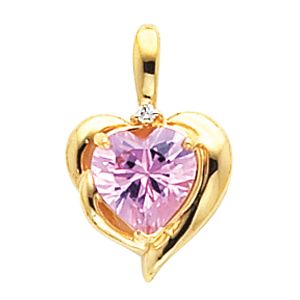 Pendant Mounting for Heart -Shaped Center