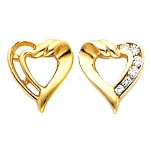 Heart Design Earring Mounting 