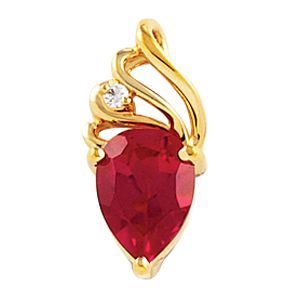 Pendant Mounting for Pear Shape Center
