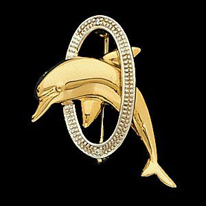 Dolphin Brooch Mounting 