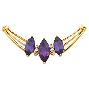 Necklace Mounting for Marquise Center
