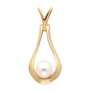 Teardrop Pendant Mounting for Pearl Center