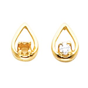 Button Earring Mounting