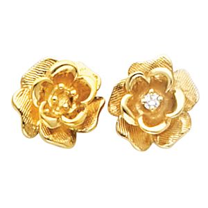 Rose Earring Mounting 
