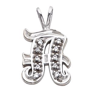 Large Script Initial Pendant Mounting
