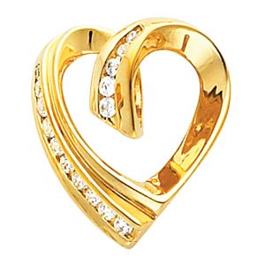 Heart Pendant Slide Mounting 
