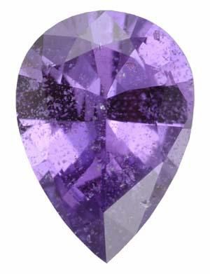 Pear Genuine Violet Sapphire (Black Box)