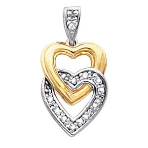Double Heart Pendant Mounting 
