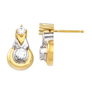 Two-Tone Earring Mounting