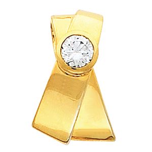 Bezel-Set Chain Slide Mounting for Round Center