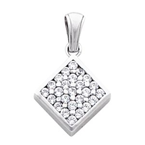 Diamond Shape Cluster  Pendant Mounting