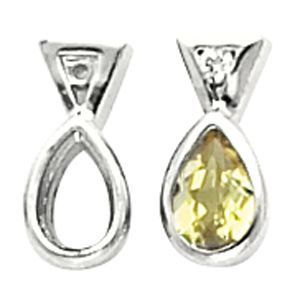 Earring Mounting for Pear Shape Center