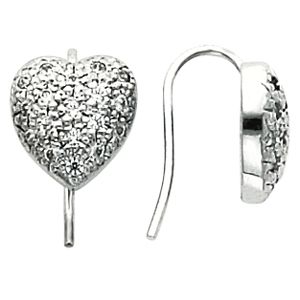 Heart Design Earring Mounting 