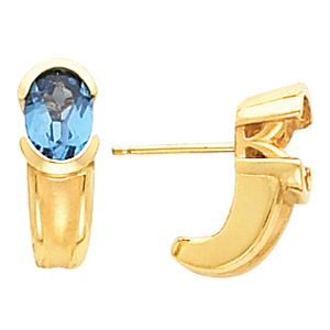 Earring Mounting for Oval Center