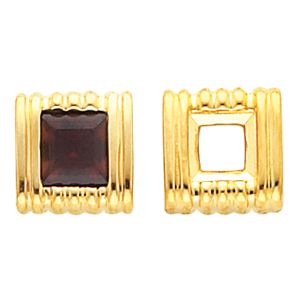 Earring Mounting for Square/Princess Center