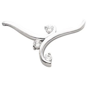 Three Stone Necklace Center Mounting