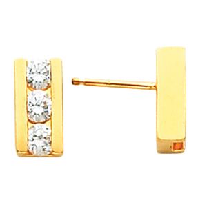 3 Stone Earring Mounting