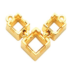3 Stone Necklace Center Mounting