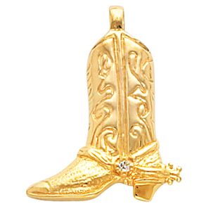 Cowboy Boot Pendant