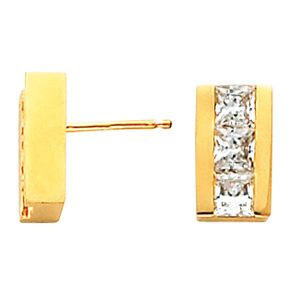 3 Stone Earring Mounting