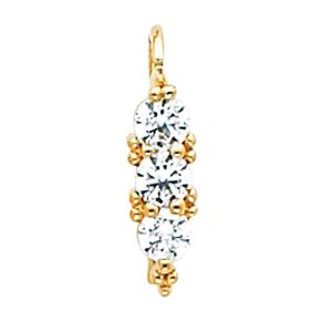 3 Stone Earring Mounting