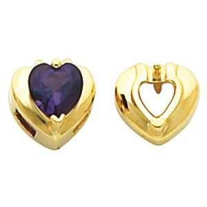 Earring Mounting for Heart Shape Center