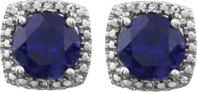 Halo-Style Button Earrings