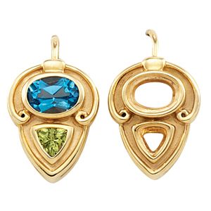Earring Mounting for Oval Center