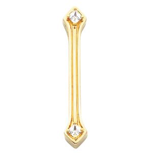 Vertical Two-Stone Chain Slide Mounting