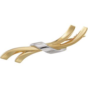 Two Tone Fashion Brooch