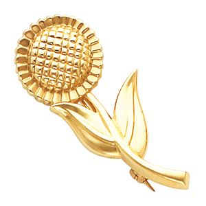Sunflower Brooch