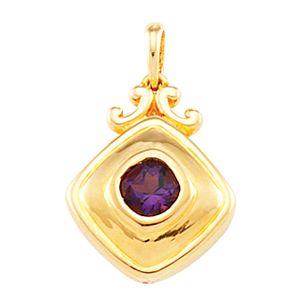 Bezel-style Mounting Pendant for Antique Cushion Center