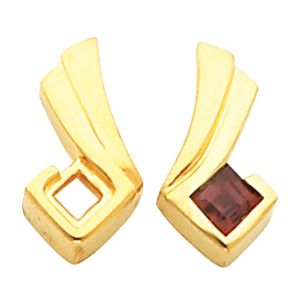 Earring Mounting for Square/Princess Center