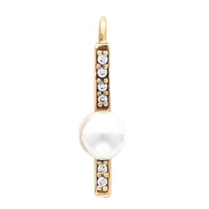 Drop Earring Mounting for Pearl  Center