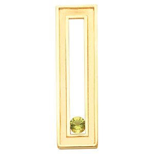 Vertical Rectangle Pendant for 5.0 mm Round Center