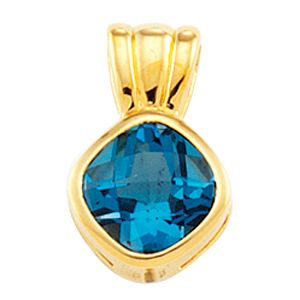 Bezel Pendant Mounting for Antique Cushion Center