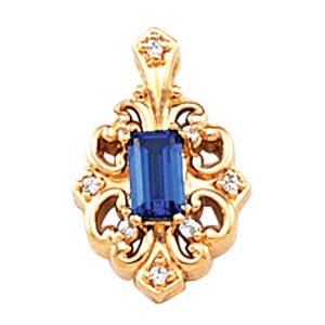 Openwork Pendant Mounting for Emerald/Octagon Center