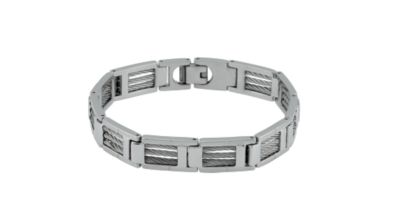 Stainless Steel Bracelet with Cable 
