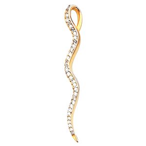 Linear/Curvilinear Design Vertical Wavy Pendant Mounting 