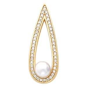 Teardrop Pendant Mounting for Pearl Center