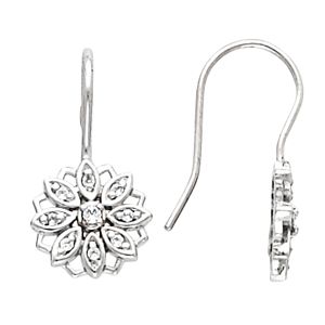 Vintage Flower Design Earring Mounting