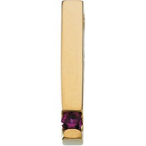 14kt White 3 Stone Pendant Mounting for Mother