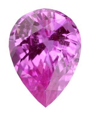 Pear Genuine Pink Sapphire (Black Box)