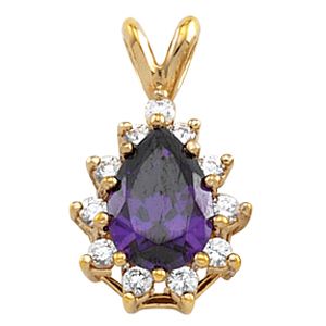 Pendant Mounting for Pear Shape Center